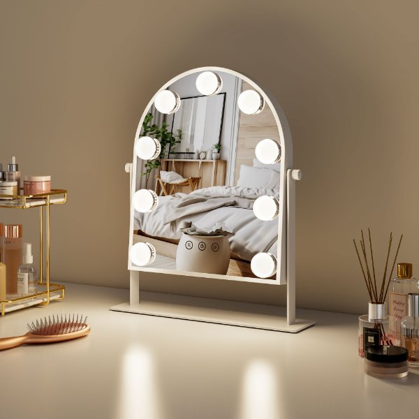 DP331-X Arch Desktop Hollywood Vanity Mirror