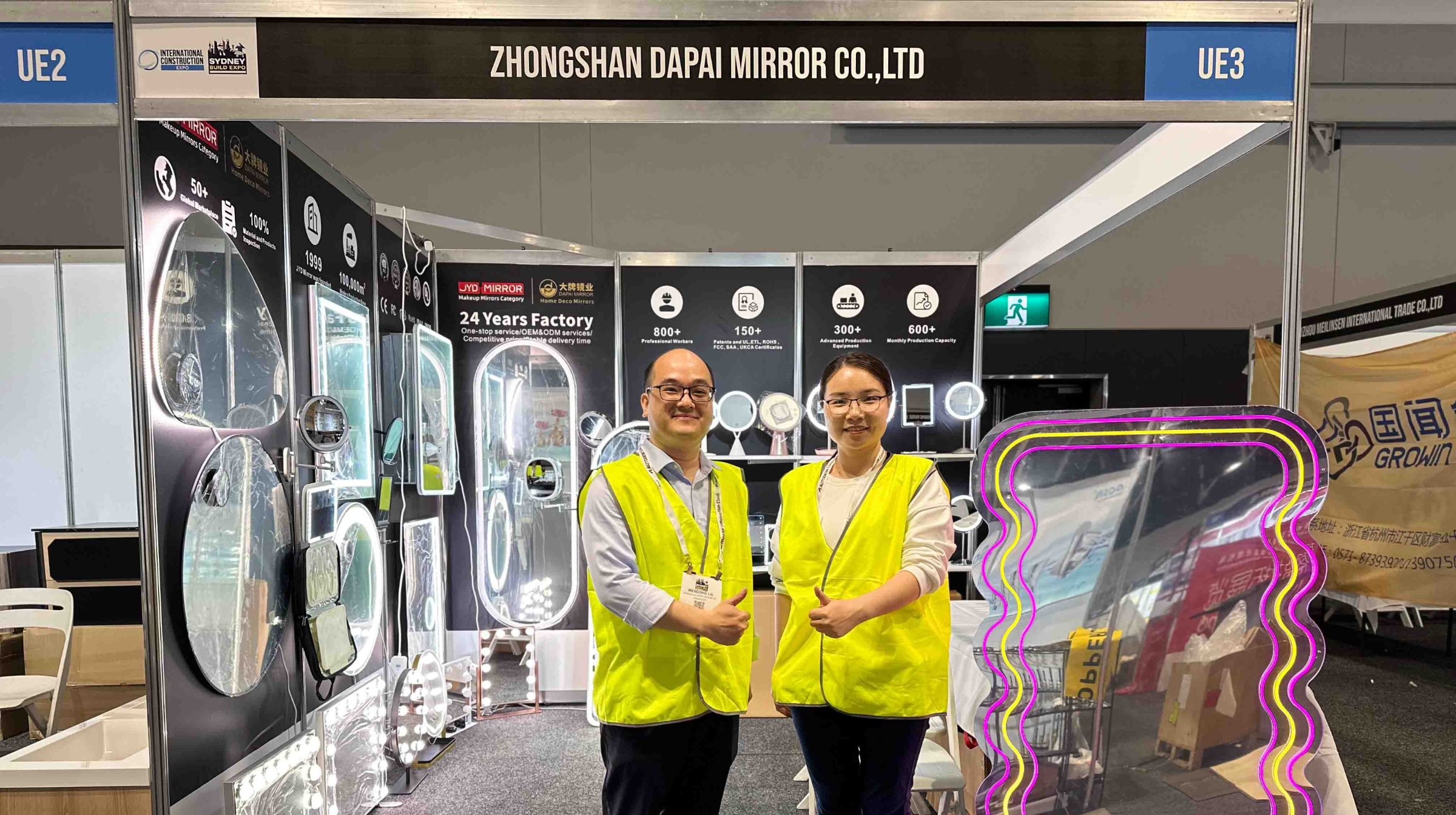 Innovative Mirrors of Zhongshan Dapai Captivate at Sydney Build 2024 Expo