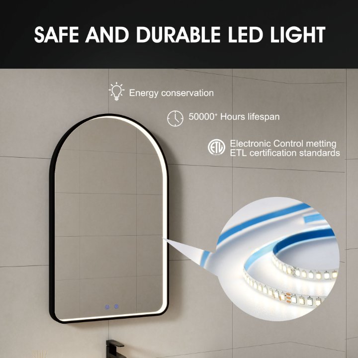 The Future of Bathroom Elegance: Safe, Durable and Energy-Efficient LED Mirrors